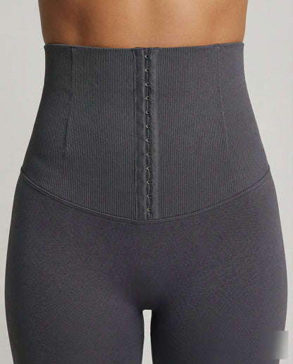 Legging femme taille haute avec fermeture à agrafes-Leggings for women-Gigié