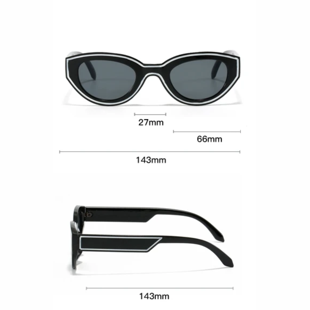 Lunettes de soleil rétro œil de chat pour femme 12
