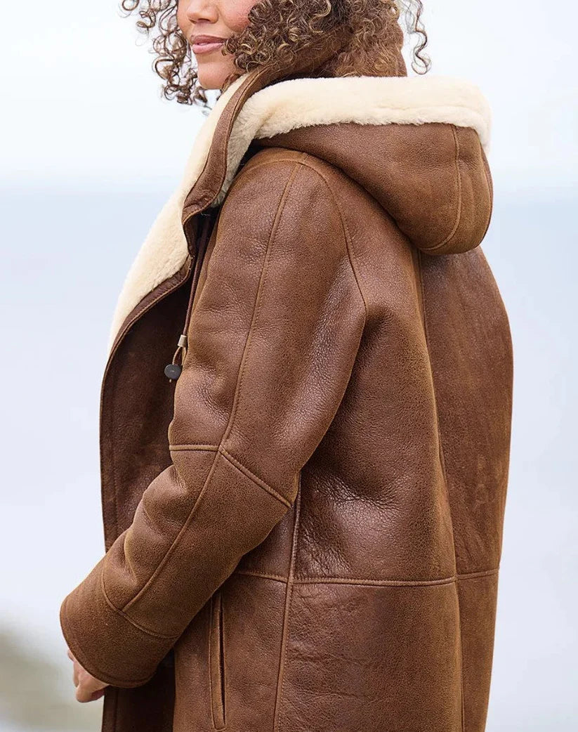 Manteau Hiver Femme Long À Capuche-Gigié