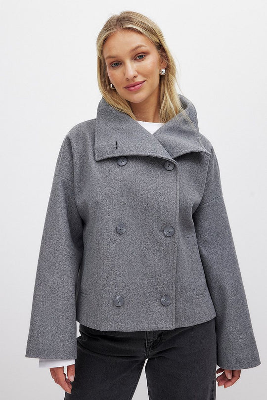 Manteau Femme Court Oversize-Gigié