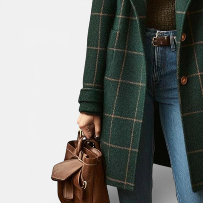 Manteau Femme Hiver À Carreaux-Gigié