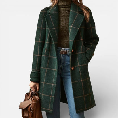 Manteau Femme Hiver À Carreaux-Gigié