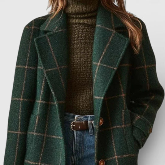 Manteau Femme Hiver À Carreaux-Gigié