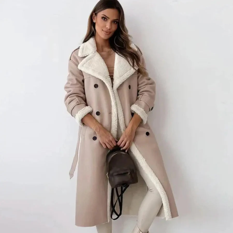 Manteau Femme Long Ceinturé-Gigié