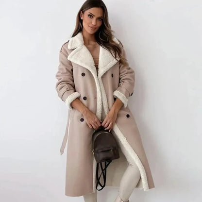 Manteau Femme Long Ceinturé-Gigié