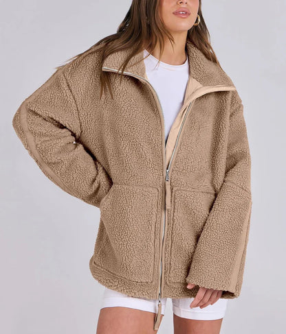 Manteau Femme Zippé Oversize Hiver-Gigié