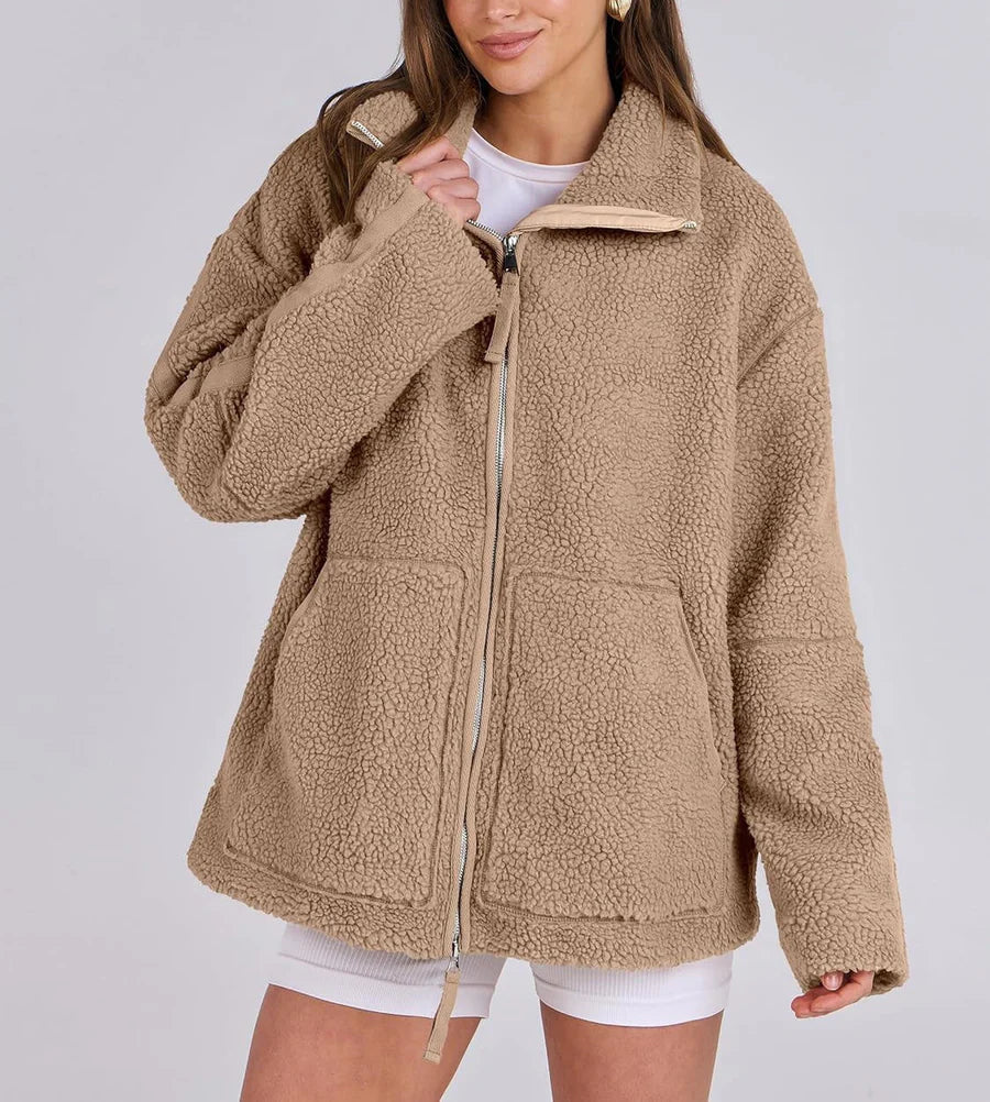 Manteau Femme Zippé Oversize Hiver-Gigié