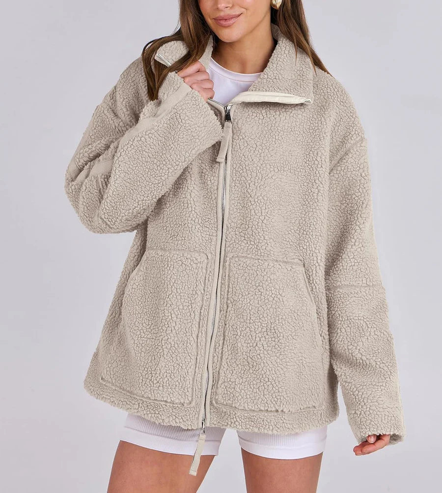 Manteau Femme Zippé Oversize Hiver-Gigié