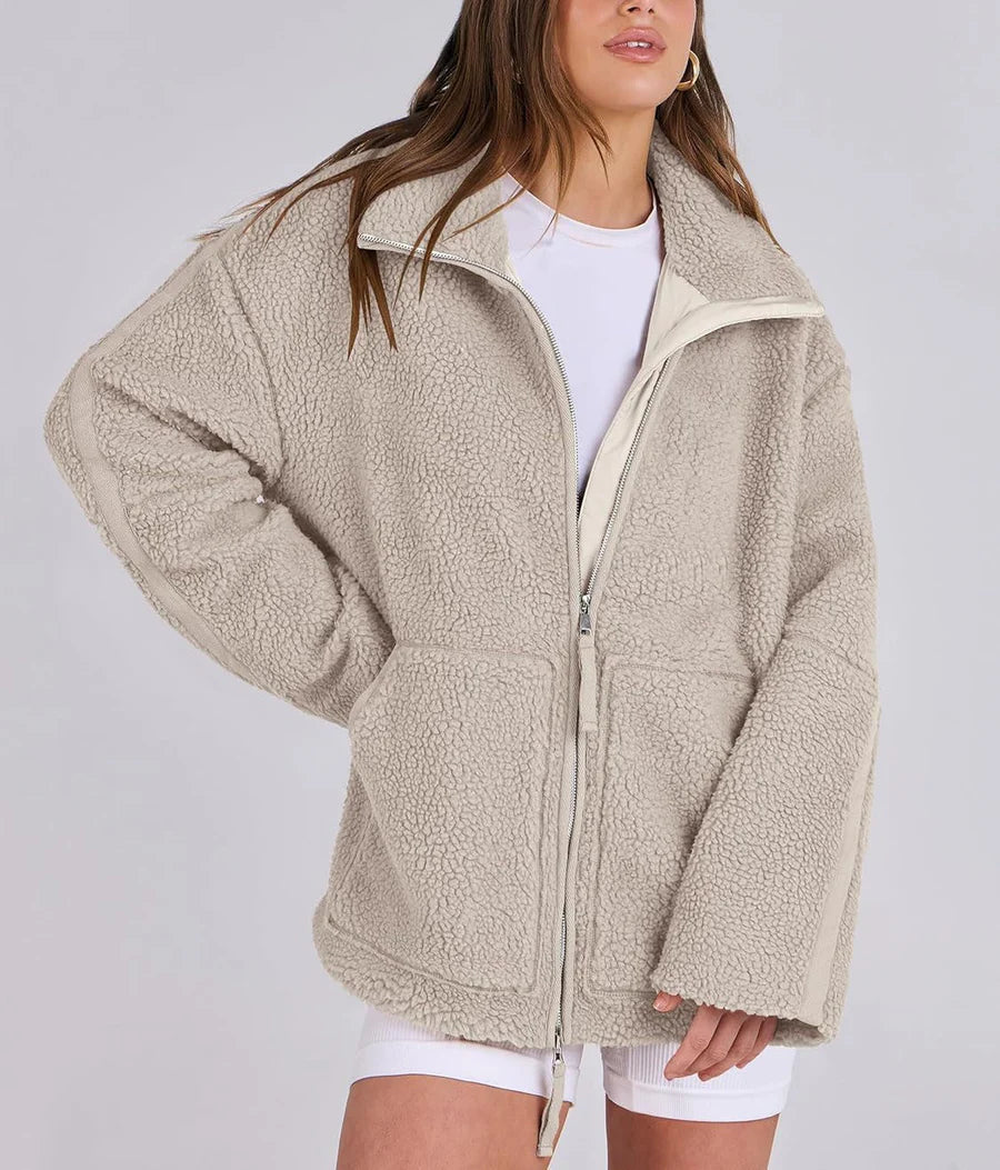 Manteau Femme Zippé Oversize Hiver-Gigié