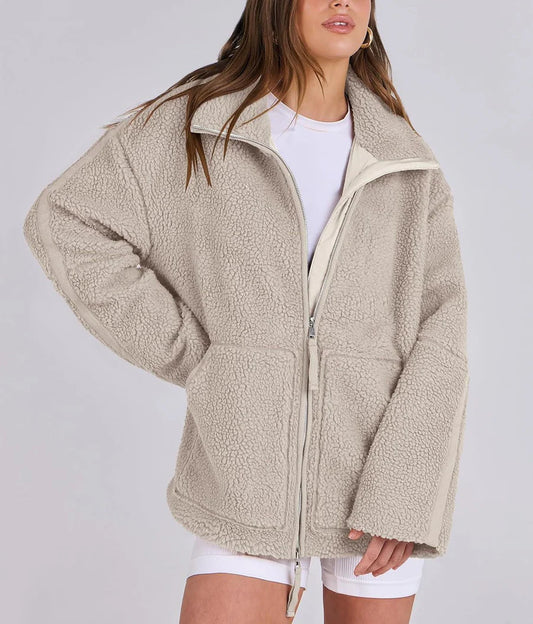 Manteau Femme Zippé Oversize Hiver-Gigié