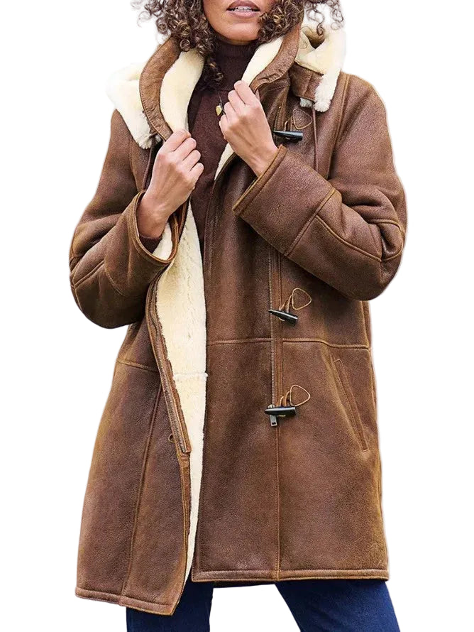 Manteau Hiver Femme Long À Capuche-Gigié