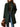 Manteau long à motif à carreaux pour femme 1