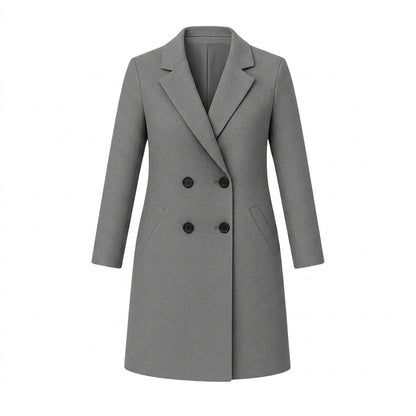 Manteau pour femme avec col à revers et boutonnage 1