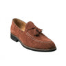Mocassins à pampilles en daim pour homme avec surpiqûres contrastées 1