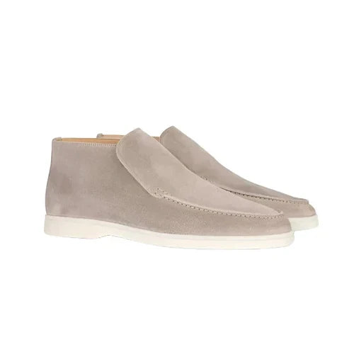Mocassins Montants Homme "Soft Walk" Aspect Daim-Gigié