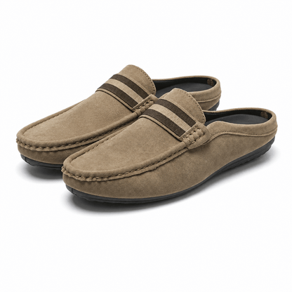 Mocassins sans dos en daim pour homme 1