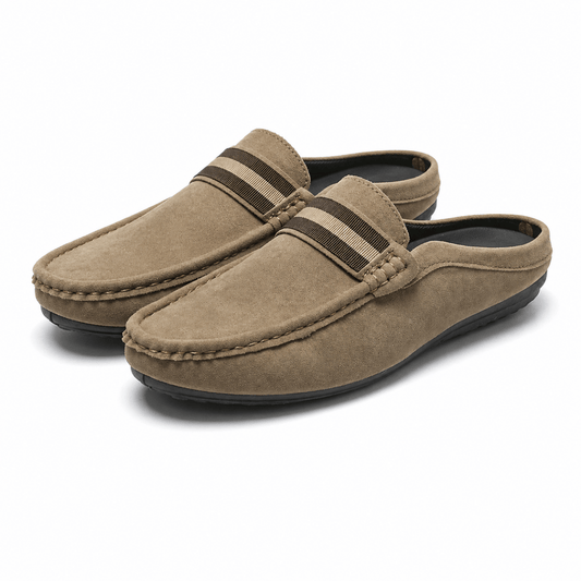 Mocassins sans dos en daim pour homme 1