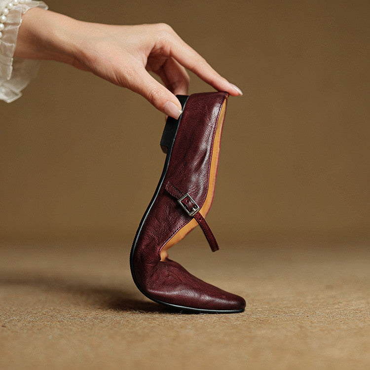 Mules à Bout Pointu pour Femme avec Bride et Boucle-Women Shoes-Gigié
