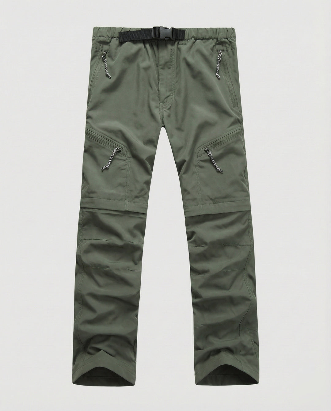 Pantalon Cargo Homme avec Poches Zippées et Taille Réglable-Pants Male-Gigié