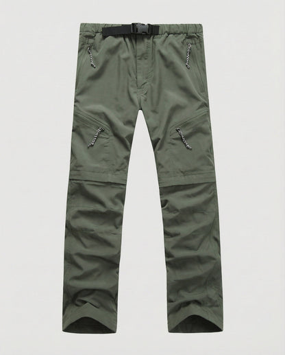 Pantalon Cargo Homme avec Poches Zippées et Taille Réglable-Pants Male-Gigié