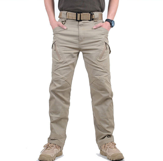 Pantalon cargo tactique pour homme avec poches zippées 1