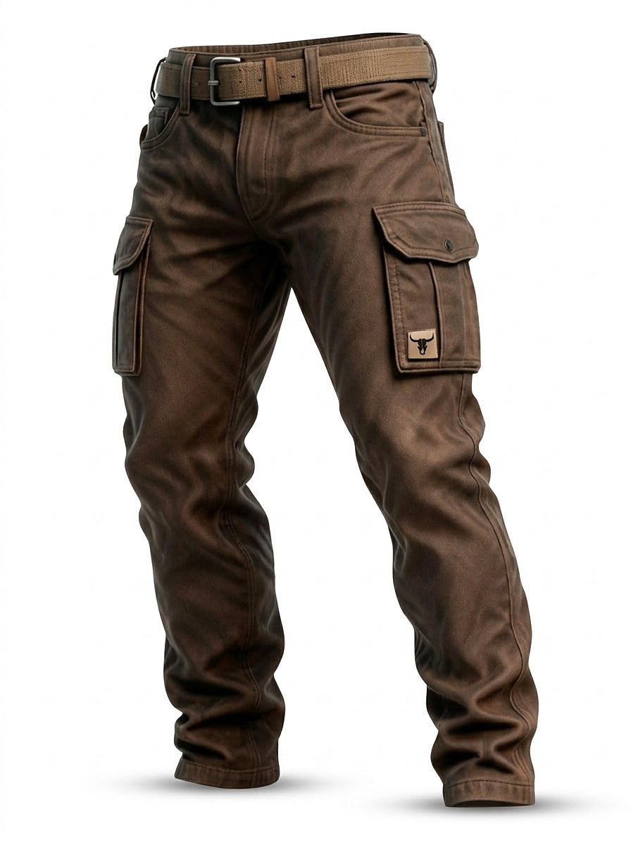 Pantalon cargo utilitaire pour homme avec ceinture 1