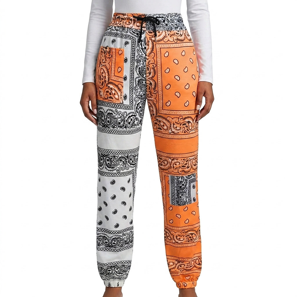 Pantalon de jogging pour femme à motif cachemire 1