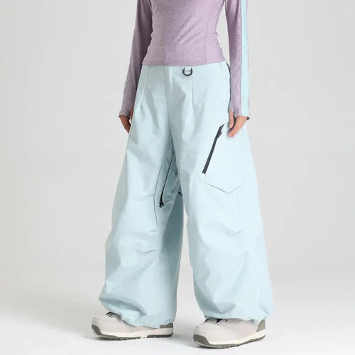 Pantalon De Ski Femme Large Poches Cargo-Gigié