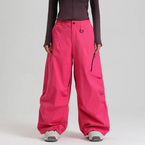 Pantalon De Ski Femme Large Poches Cargo-Gigié
