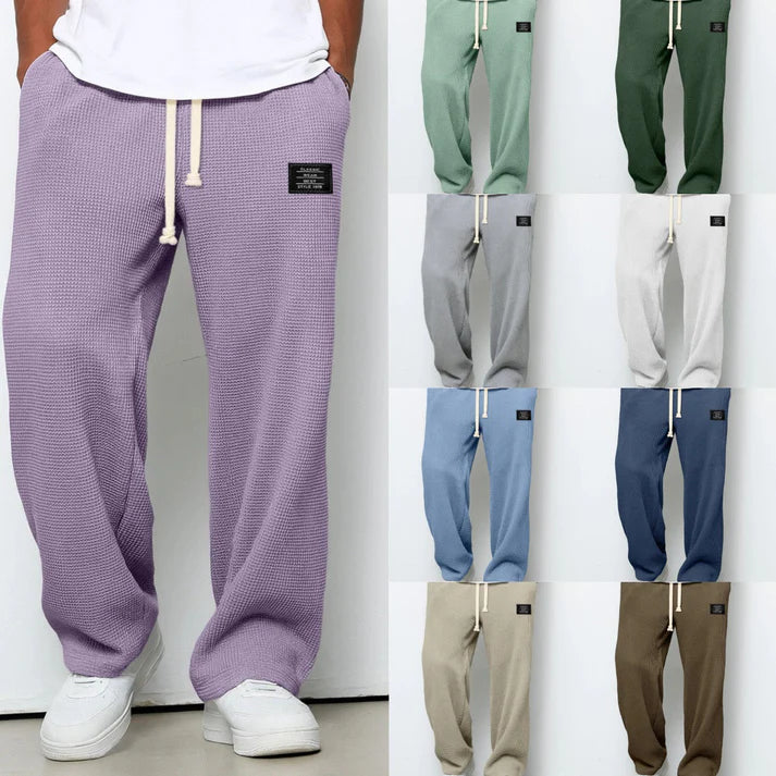Pantalon Détente Homme Maille Gaufrée Coupe Relax-Gigié