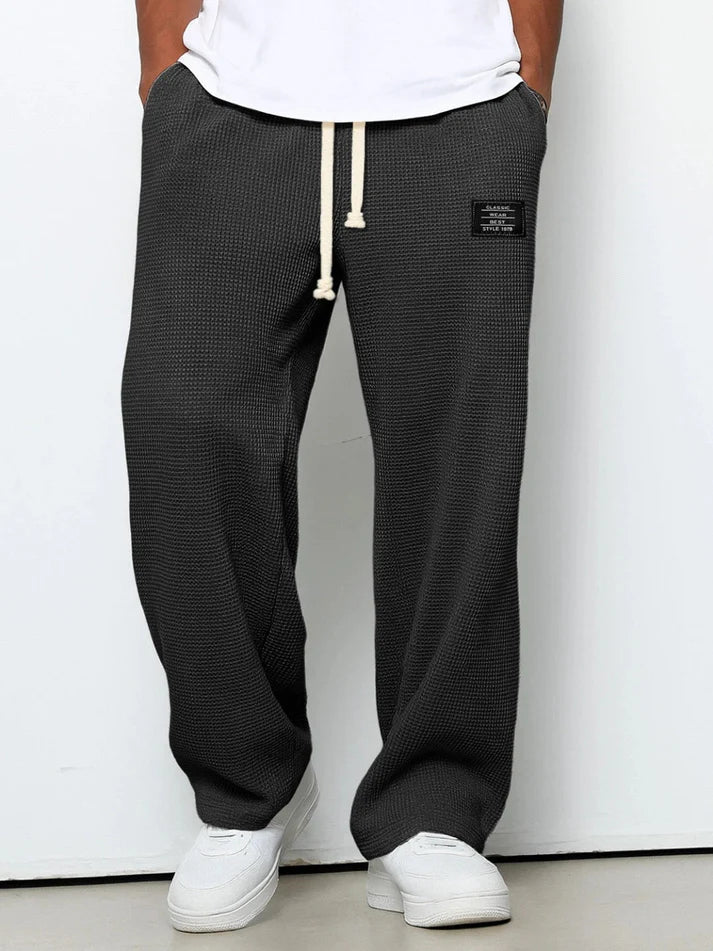 Pantalon Détente Homme Maille Gaufrée Coupe Relax-Gigié