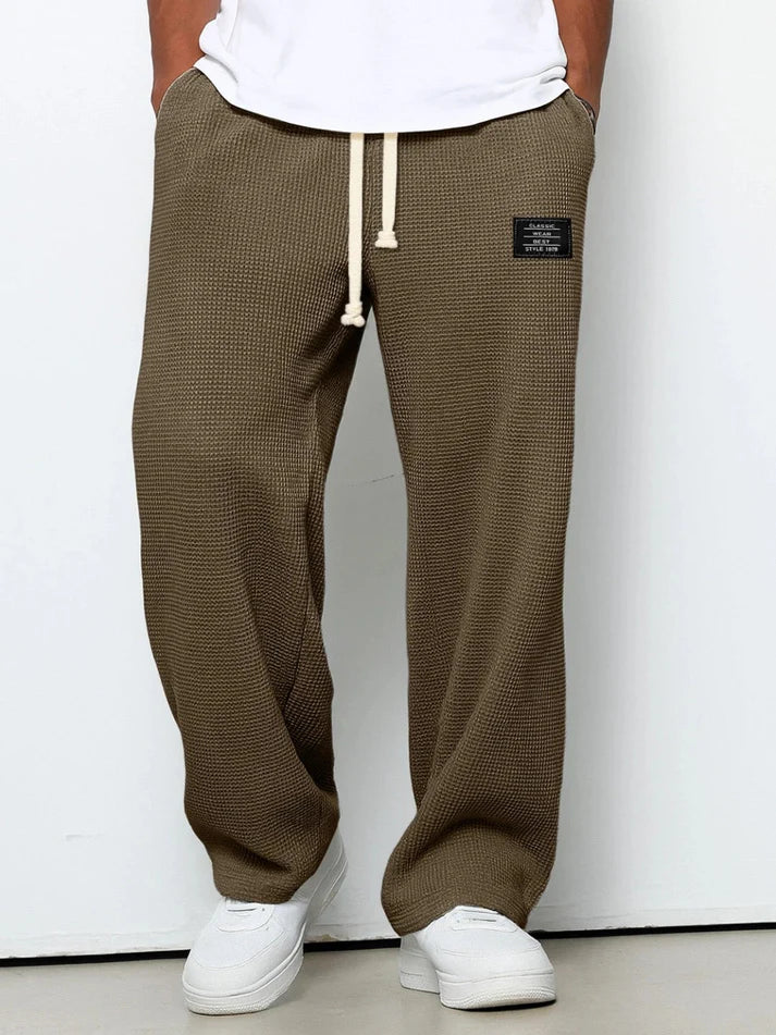 Pantalon Détente Homme Maille Gaufrée Coupe Relax-Gigié