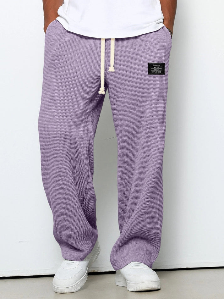 Pantalon Détente Homme Maille Gaufrée Coupe Relax-Gigié