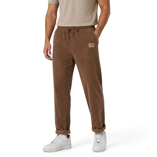 Pantalon droit en velours côtelé pour homme 1