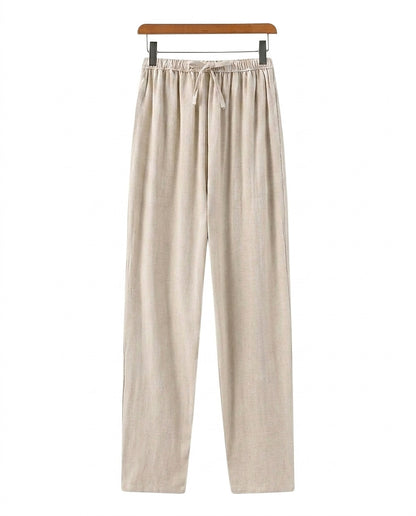 Pantalon droit pour homme avec taille à cordon 1