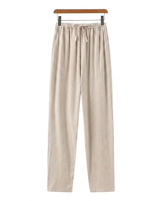 Pantalon droit pour homme avec taille à cordon 1