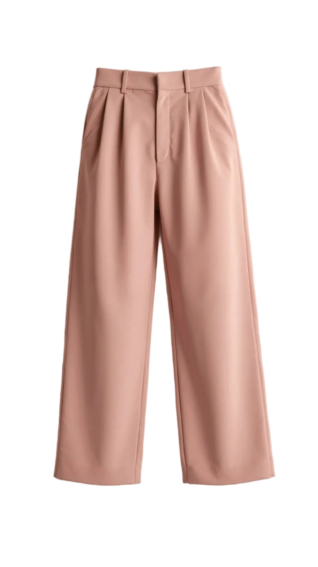 Pantalon femme taille haute à jambe large-Pants Female-Gigié