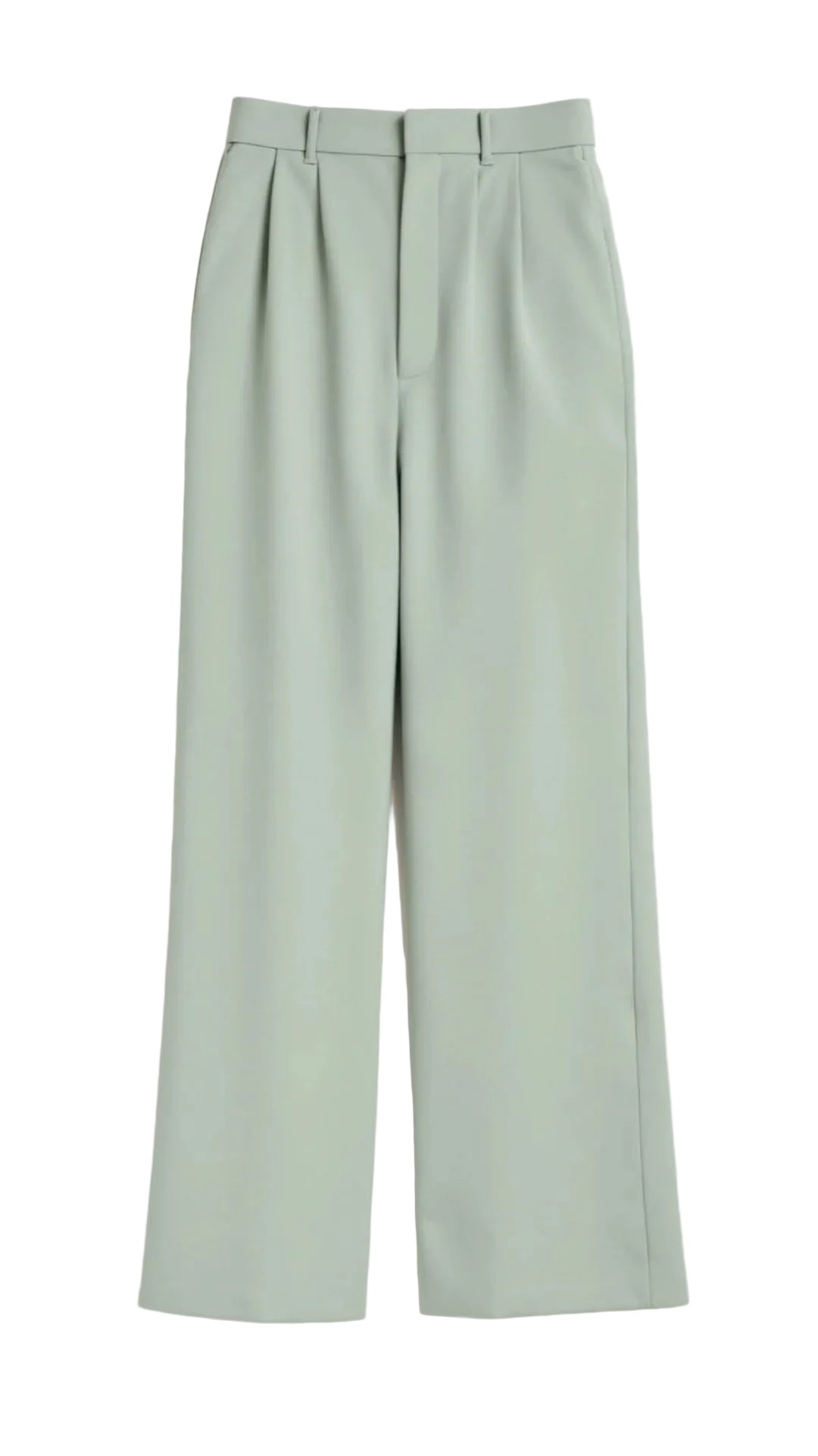 Pantalon femme taille haute à jambe large-Pants Female-Gigié