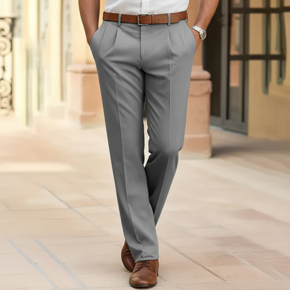 Pantalon Habillé Homme Coupe Droite & Confort Quotidien-Gigié