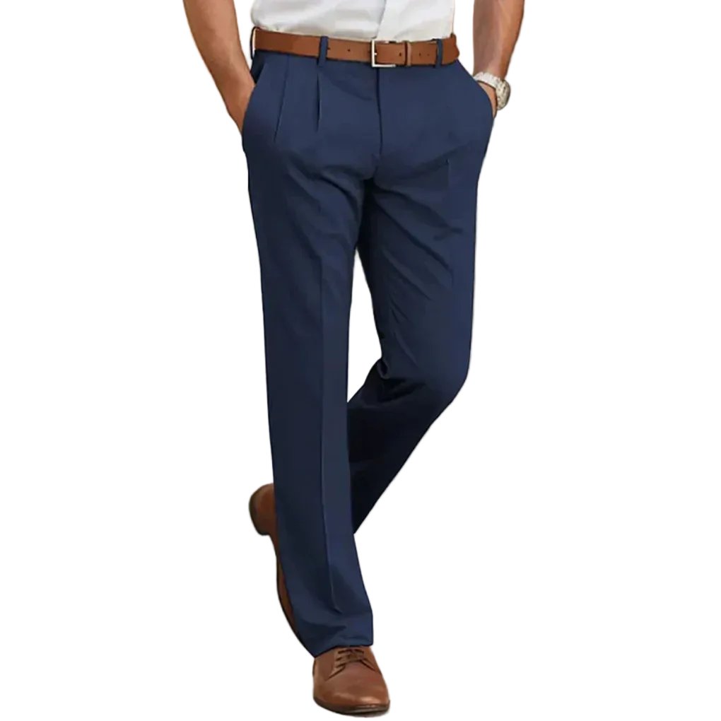 Pantalon Habillé Homme Coupe Droite & Confort Quotidien-Gigié