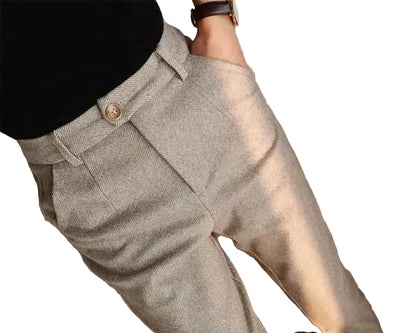 Pantalon Homme à taille haute avec plis-Pants Male-Gigié