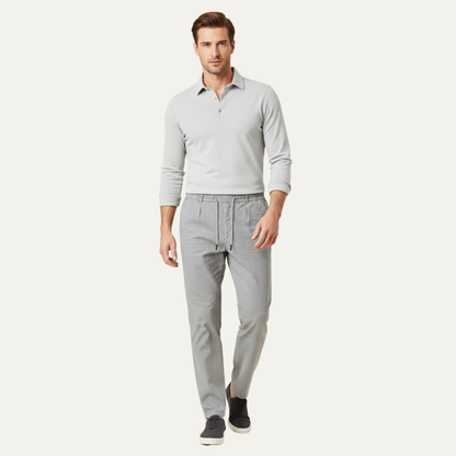 Pantalon homme coupe droite avec cordon de serrage-Male Pants-Gigié