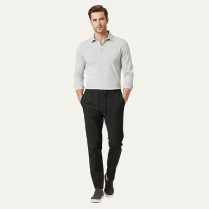Pantalon homme coupe droite avec cordon de serrage-Male Pants-Gigié