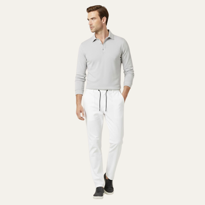 Pantalon homme coupe droite avec cordon de serrage-Male Pants-Gigié