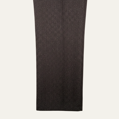 Pantalon Homme Coupe Droite avec Motif Chevrons et Plis-Male Pants-Gigié