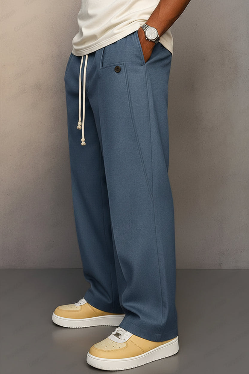 Pantalon Homme Coupe Large "Relaxed" & Taille Élastique-Gigié