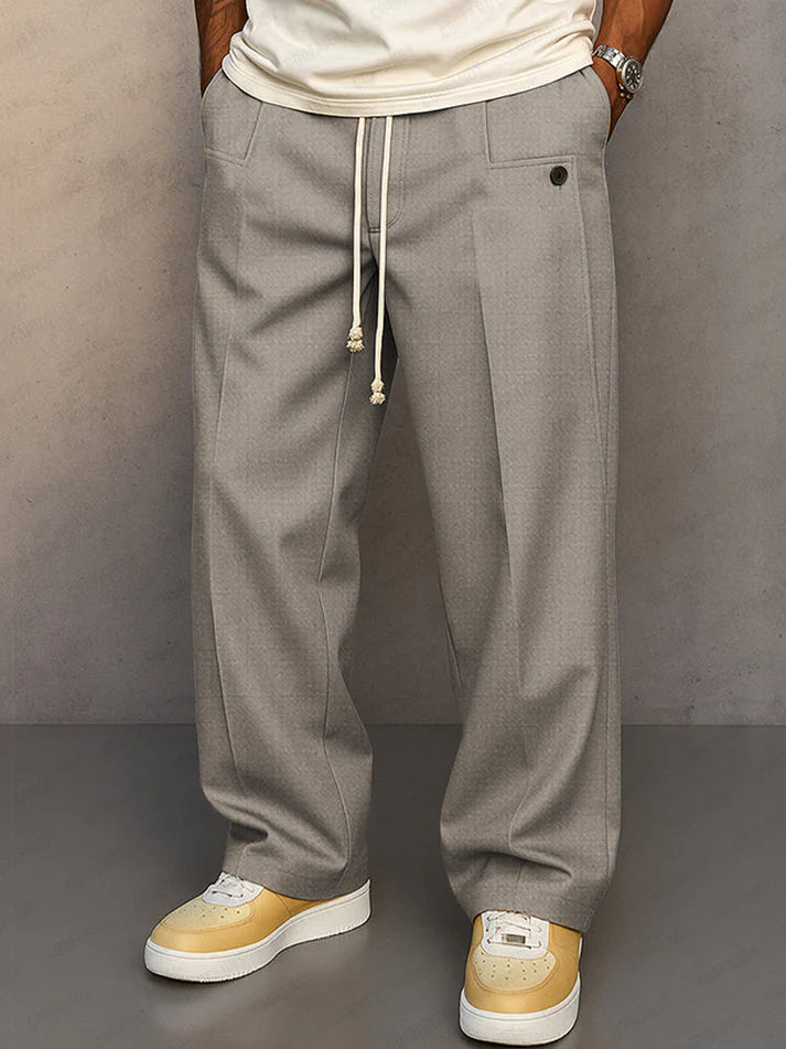 Pantalon Homme Coupe Large "Relaxed" & Taille Élastique-Gigié