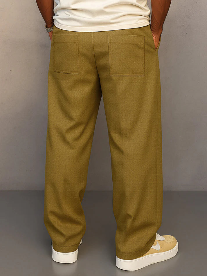 Pantalon Homme Coupe Large "Relaxed" & Taille Élastique-Gigié