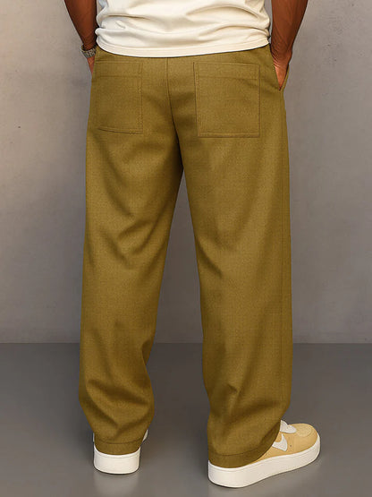 Pantalon Homme Coupe Large "Relaxed" & Taille Élastique-Gigié