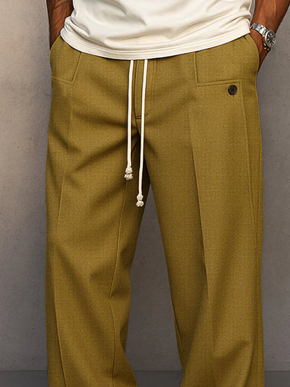 Pantalon Homme Coupe Large "Relaxed" & Taille Élastique-Gigié